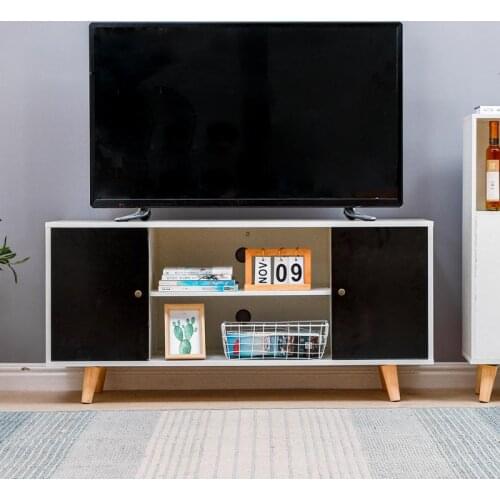 Modern Television Stands Living Room TV Cabinet With Double Sliding Drawer Storage Organizer Furniture TVstand Table HWC