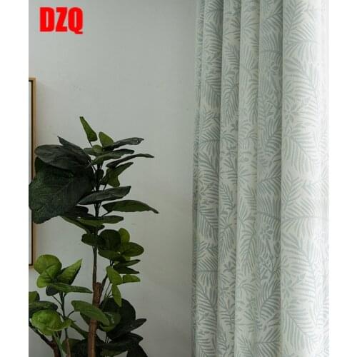 Chenille Fabric Dark Floral Pattern Jacquard Fabric Window Shade Cloth Modern Minimalist Curtains for Bedroom Living Room