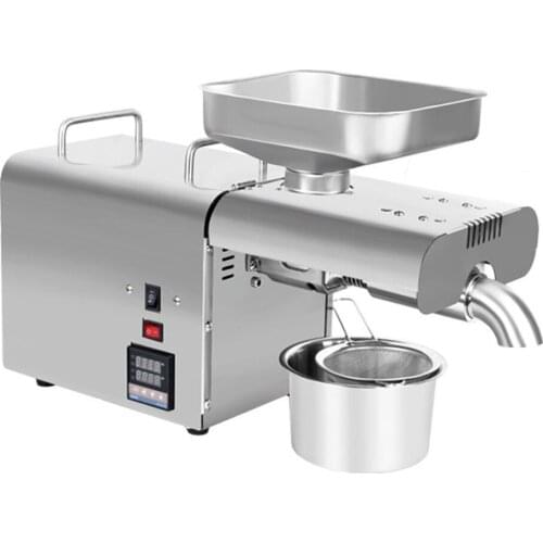 Intelligent temperature regulating stainless steel oil press Electric automatic commercial hot and cold oil press