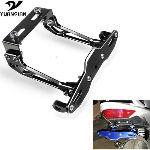 Universal Motorcycle License Number Plate Frame Holder Bracket For Yamaha TMAX530 N-MAX 1150 TMAX NMAX XMAX 300 250/ABS 125/ABS