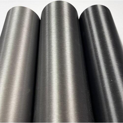 50x200/300/500cm Aluminum Brush Vinyl Film Car Sticker Aluminium Vinyl Wrap Aluminum Brush Car Stickers Car Wrap Auto Sticker