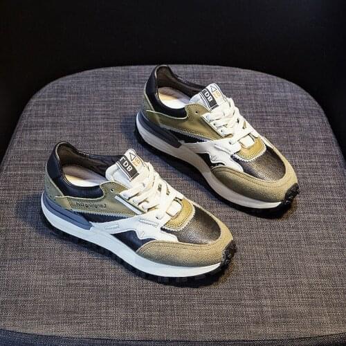 Shoes Women Spring and Autumn 2021 New Hot Style Ins Tide Net Red Sports Shoes Wild Thick-soled Korean Casual Shoes Women