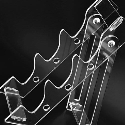 1PC Acrylic Knife Display Holder Shelf Folding Pocket Knife Storage Stand Rack For Tactical Pocket Knife Lighters Medals