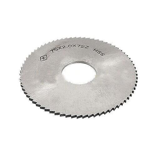 1PCS 2mm Thickness 75mm OD 72T HSS Milling Cutter Slitting Saw Blade 75x2.0x72T