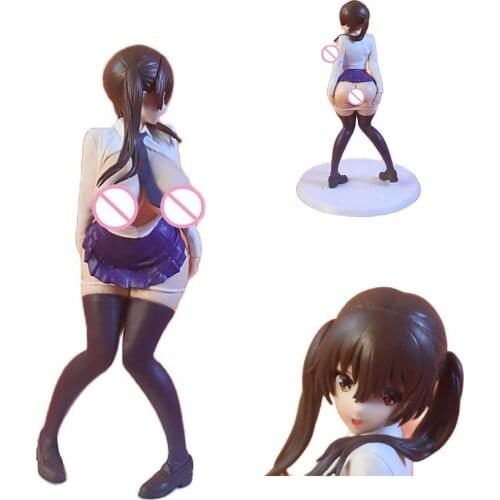 25cm Fuyunoki Kurrma Yuzu JK High School Girl Winter 1/6 Sexy Figure Native FROG Half Dressing Busty Exposed Japan Anime PVC R18