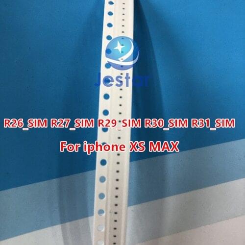 50pcs/lot R26_SIM R27_SIM R29_SIM R30_SIM R31_SIM resistance for iphone xs-max replace the single SIM card reader to dual-SIM