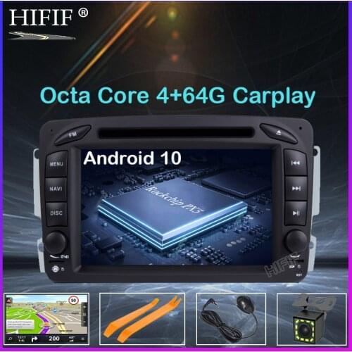 DSP IPS 4G Android 10 Car GPS For Mercedes Benz W209 W203 M ML W163 Viano W639 Vito Vaneo DVD PLAYER Multimedia PLAYER