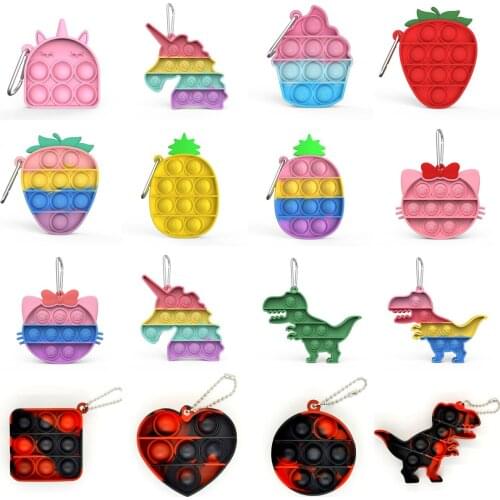 New Decompression Toy Mini Keychain Desktop Educational Toy Silicone Small Astronaut Decompression Toy Leisure and Entertainment