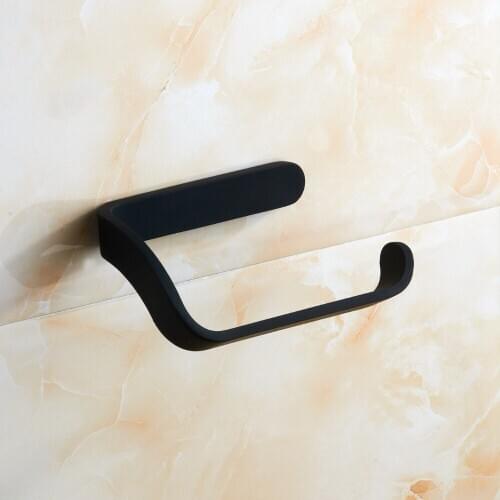 Vidric black toilet Paper Holder chrome toilet roll paper holder Bathroom Accessories Wall Mounted