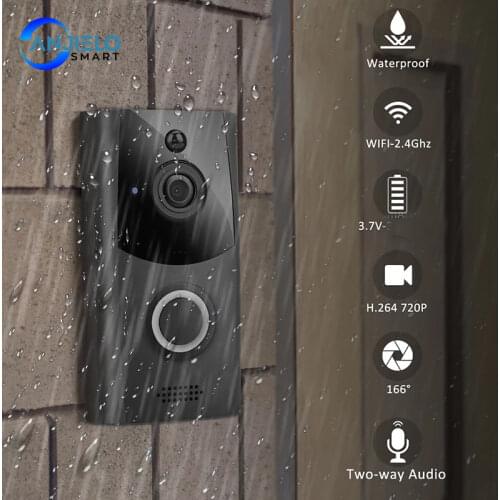 WiFi Wireless Video Doorbell Two-Way Talk Smart PIR Doorbell HD Security Camera High resolution 720p strong waterproof function