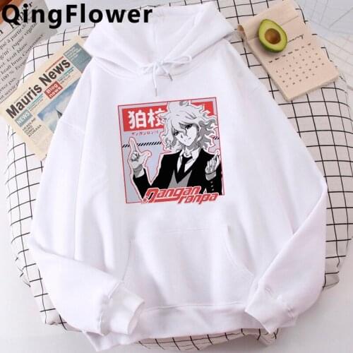 Anime Danganronpa Nagito Komaeda Ouma Kokichi hoodies men Oversized plus size hip hop graphic male hoddies streetwear