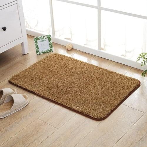 Indoor Super Absorbs Doormat Latex Backing Non Slip Door Mat for Front Door Inside Floor Dirt Trapper Cotton Entrance Rug