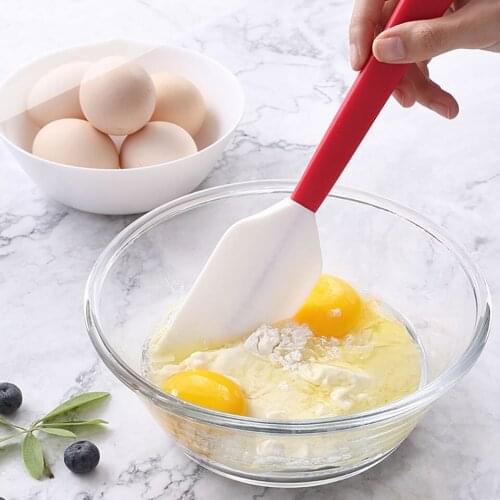 Kitchen Furniture Scraper Tool Non-stick Swimming Easy To Clean Silicone Spatula Cooking Cake Dessert Baking Tool