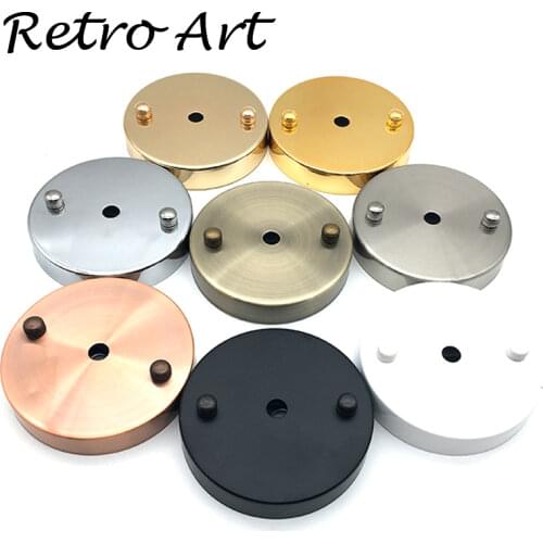 FREE shipping D100mm Ceiling Canopy Ceiling Rose Wall Lamp Base lighting accessories white cord grip-Silver