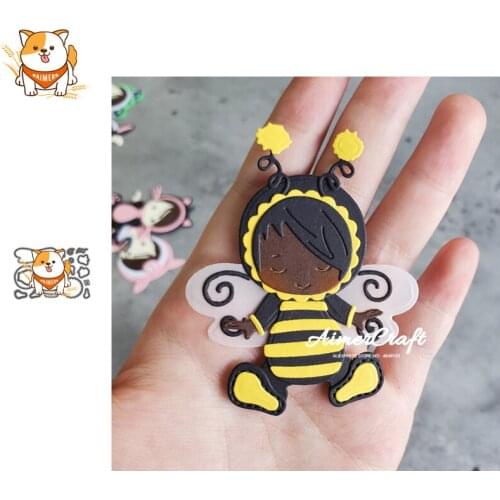 Bee Baby Animal Metal Cutting Dies Mold Knife Scrapbooking Stencil DIY Embossing Craft Die Cuts Card Making New Dies For 2020