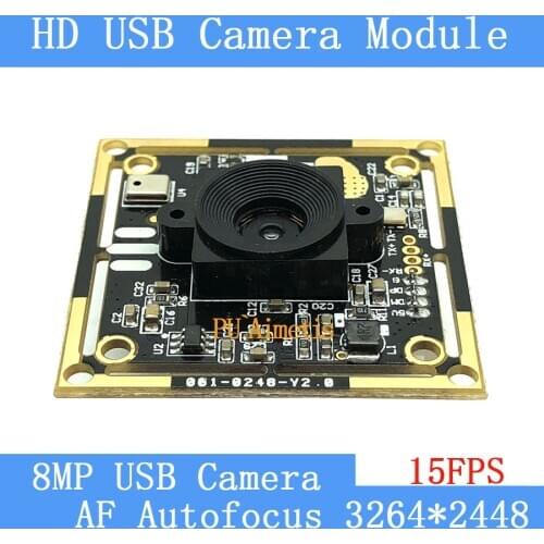 USB camera module 800W SONY IMX179 AF Autofocus HD face recognition camera support audio