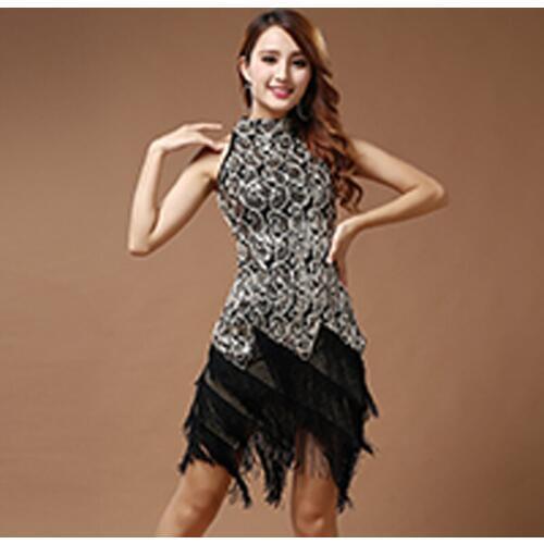 2017 new nightclub sexy sequins stage performance clothing dance costumes tassels sexy dress dress