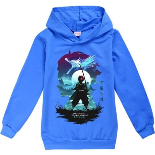 New Kids Japanese Anime Hoodies Boys 3D Cartoon Hooded Sweatshirts Pullover Long Sleeve Outerwear Hip Hop Autumn Cotton T Shirt