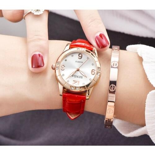New Style Watch Female Bracelet Student Diamond Fashion Waterproof Loyal Quartz Watch Small Genuine Leather Watch for Women 2020