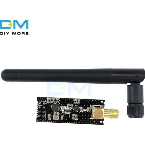NRF24L01+PA+LNA SMA Antenna Wireless Transceiver Communication Module 2.4Ghz-2.5Ghz 1000m 3-3.6V 125 Frequency 6 Channel DIY KIT
