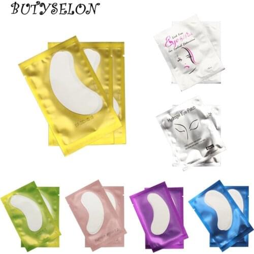 50pairs/Lot Eye Pads for Eyeshadow Shields Protector Disposable Pads Lint Free Patch False Eyelash Extension Makeup tools