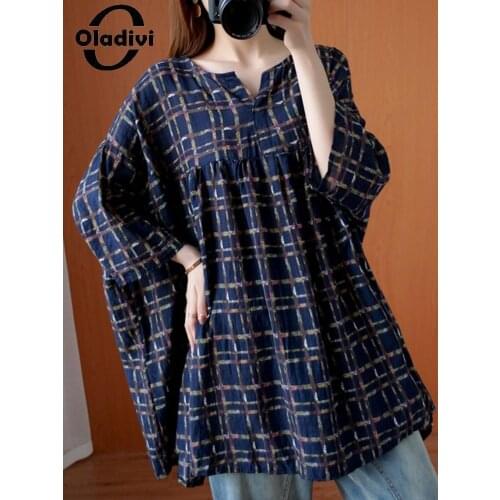 Женские льняные рубашки Oladivi China At AliExpress