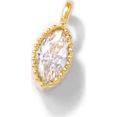 Factory Wholesale Gold Color Brass And Zircon Small Charms Pendants Necklace And Bracelet Earring Diy Jewelry Accessories