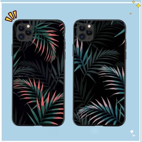 YNDFCNB Hot Art Banana Leaf Phone Case for iPhone 11 12 pro XS MAX 8 7 6 6S Plus X 5S SE 2020 XR case