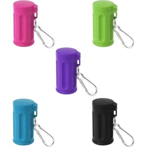 Portable Mini Pocket Lid Ashtray Windproof Key-chain Outdoor Smoking Accessories Dropship