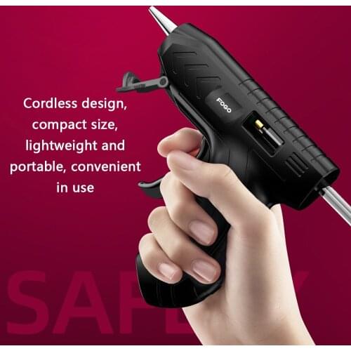 Professional Cordless Hot Melt Glue Machine USB Rechargeable Craft DIY Repairing Tool Kits with Glue-Stick