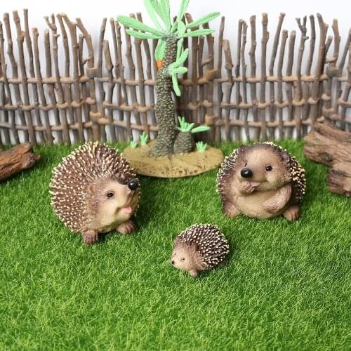 Realistic Hedgehog Models Animal Action Figures Figurines Wild Forest Animal Zoo Models For Children Educational Toys