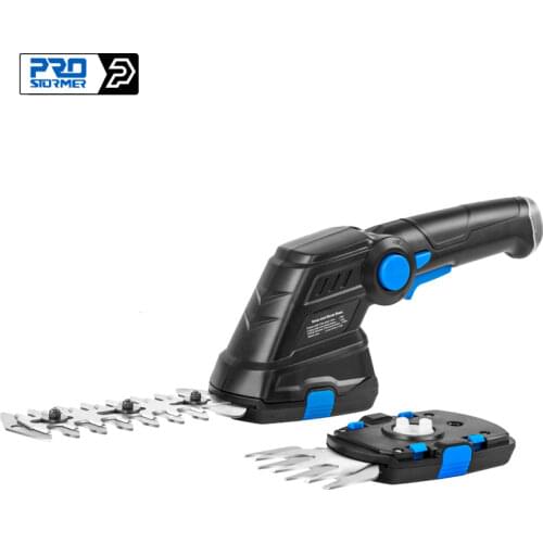 PROSTORMER 3.6V USB Cordless Household Trimmer Electric Hedge Trimmer 2 in 1 Rechargeable Weeding Shear Pruning Mower