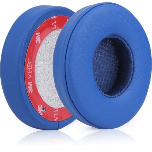 Replacement Ear Pads Compatible with Beats Solo 2 and Solo 3 Wireless Headphones Protein Leather | Soft high-Density Foam