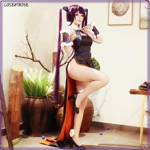 [STOCK] Anime Fate Grand Order FGO The Imperial Concubine Yang Cheongsam Cosplay Costume Halloween Women Free Shipping New 2020