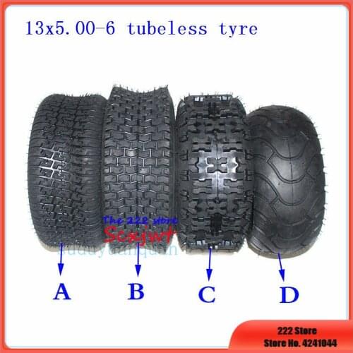 1 pcs 13x5.00-6 inch Vacuum tires Tubeless Tyres For ATV QUAD Bike Gokart Scooter mini Buggy Mower Snow Plow motorcycles part