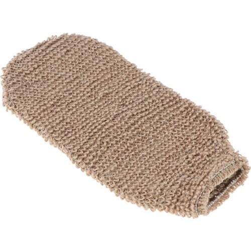 Fibre Bath Gloves Exfoliating Skin Wash Foam Towel Body Cleaning Towel Sponges Massage Back Shower Scrubber Hemp