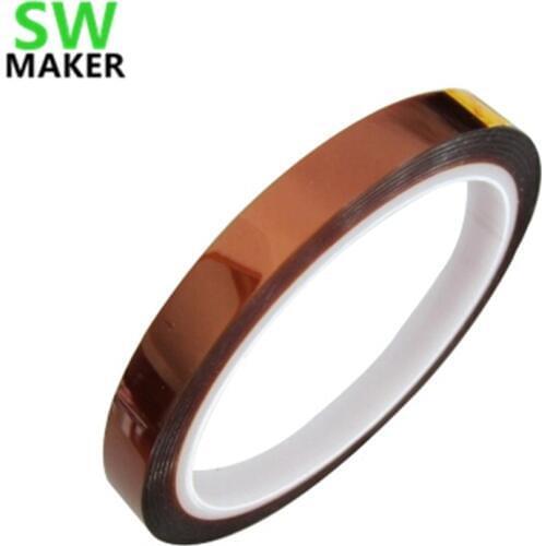 High temperature adhesive Polyimide tape gold finger tape 8mm*33Yards