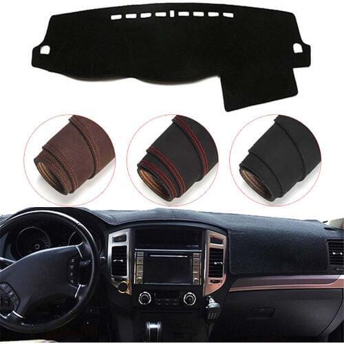 Console Dashboard Suede Mat Protector Sunshield Cover Fit For Mitsubishi Pajero Montero 2007-2017