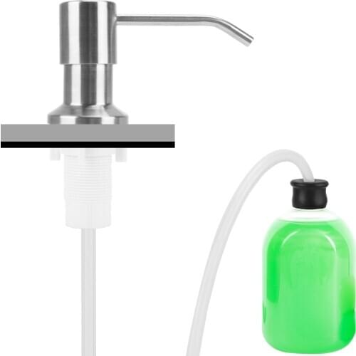 Liquid Soap Organizer Manually Pressing Kitchen Accessories Liquid Soap Dispenser Built-in Fluid Pump for Bathroom and Kitchen