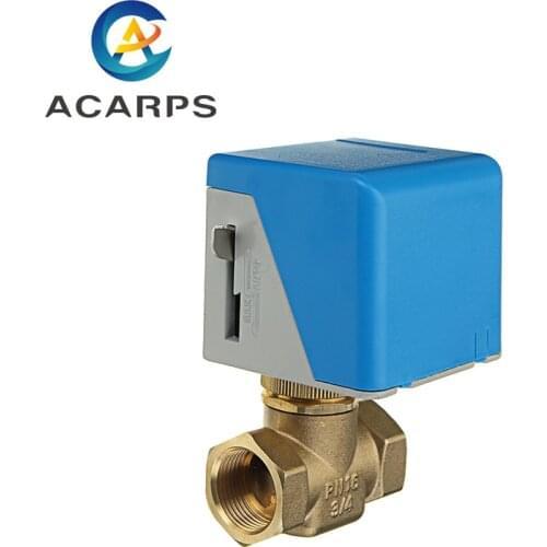 1/2" 3/4" 1" Two-Way Brass Electric Globe Valve Female Thread Electric Two-Way Valve Two-Wire System