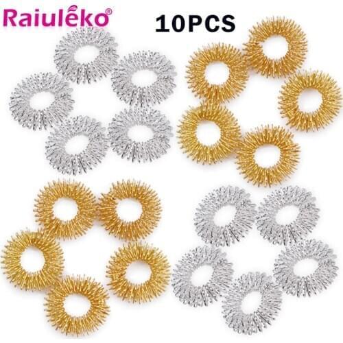 10pcs Finger Massage Ring Acupuncture Ring Health Care Body Massager Relax Hand Massage Finger Lose Weight Massage Hand Massager