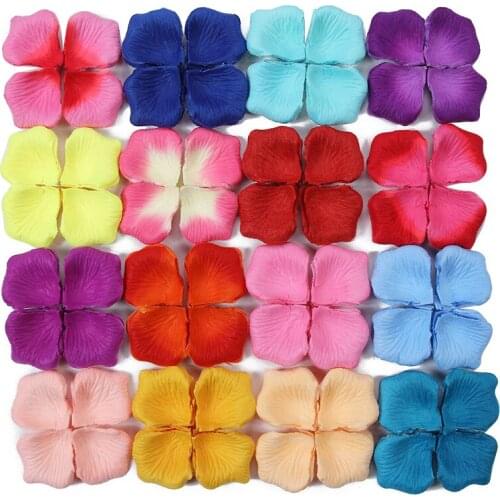 100pcs Silk Fabric Rose Flower Simulation Rose Petals For Wedding Party Decor Fake Petal Decorative