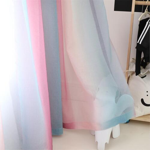 2019 Sale Cafe Gradient Tulle Curtains Hollow Star For Living Room Bedroom Princess Thick Shading Window Curtain Fabric Drape