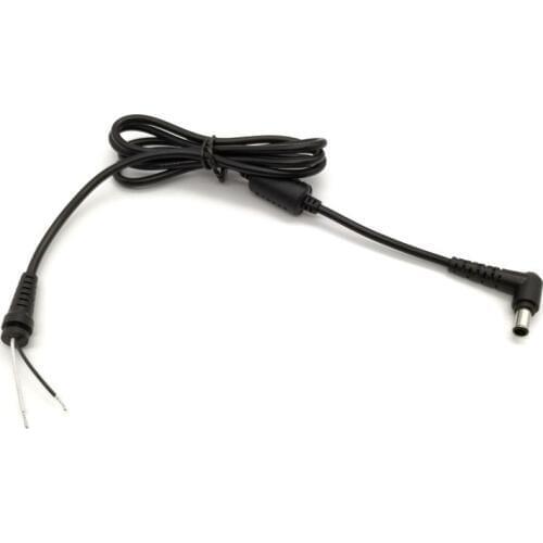 30pcs DC Tip Plug 6.5x4.4mm 6.5*4.4mm Power Supply Connector Laptop Charger DC Power Cable for Sony Adapter Jack DC Cord 1.2m