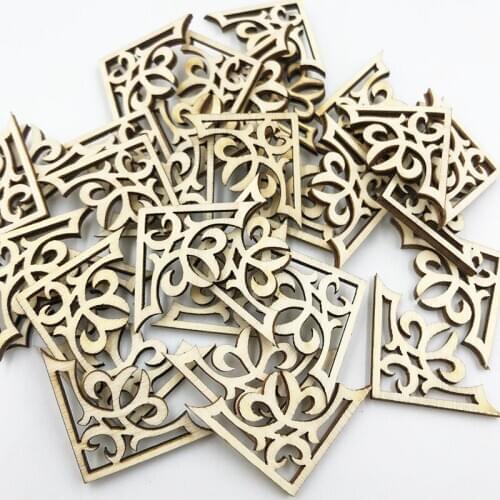 50pcs Wood Buttons Mixed Pattern Cartoons Sewing Button Scrapbooking Embellishments Crafts Decorative WB678