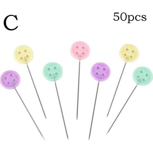 50X Patchwork Pins Flower Button Head Pins DIY Quilting Tool Sewing Accessories