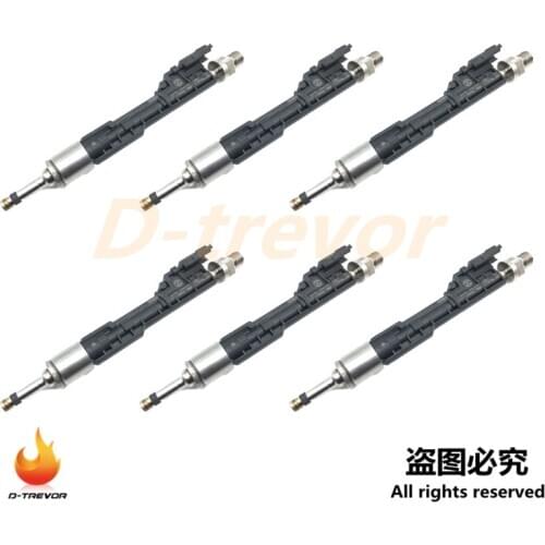 6pcs Fuel Injector 13648627842 For For BM-W X5 X6 F01 F02 F03 F04 F06 F07 F10 F11 F12 F13 0261500262