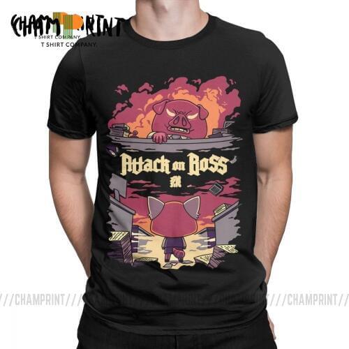 Aggretsuko Aggressive Retsuko Attack T Shirts Mens Cotton Funny T-Shirts Short Sleeve Clothing New Arrival Tee Shirt