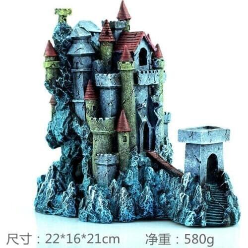 Aquarium landscape creation Dream Castle House resin ornament aquarium decoration