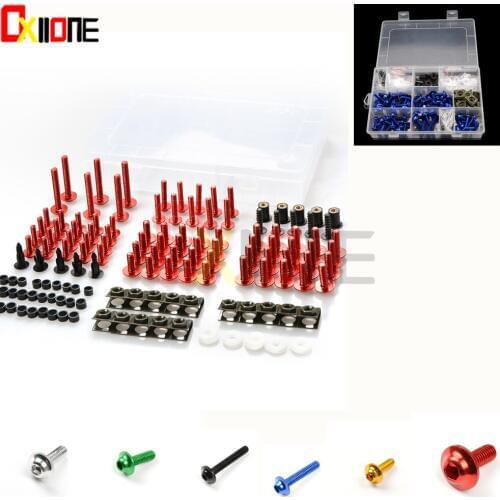 Aluminium Universal Motorcycle Fairing Bolts Nuts For Vulcan 900 VN900 Classic/LT Z1000 Z250 Z750/S Yamaha R1 R3 R6 FZ1 FZ6 MT07